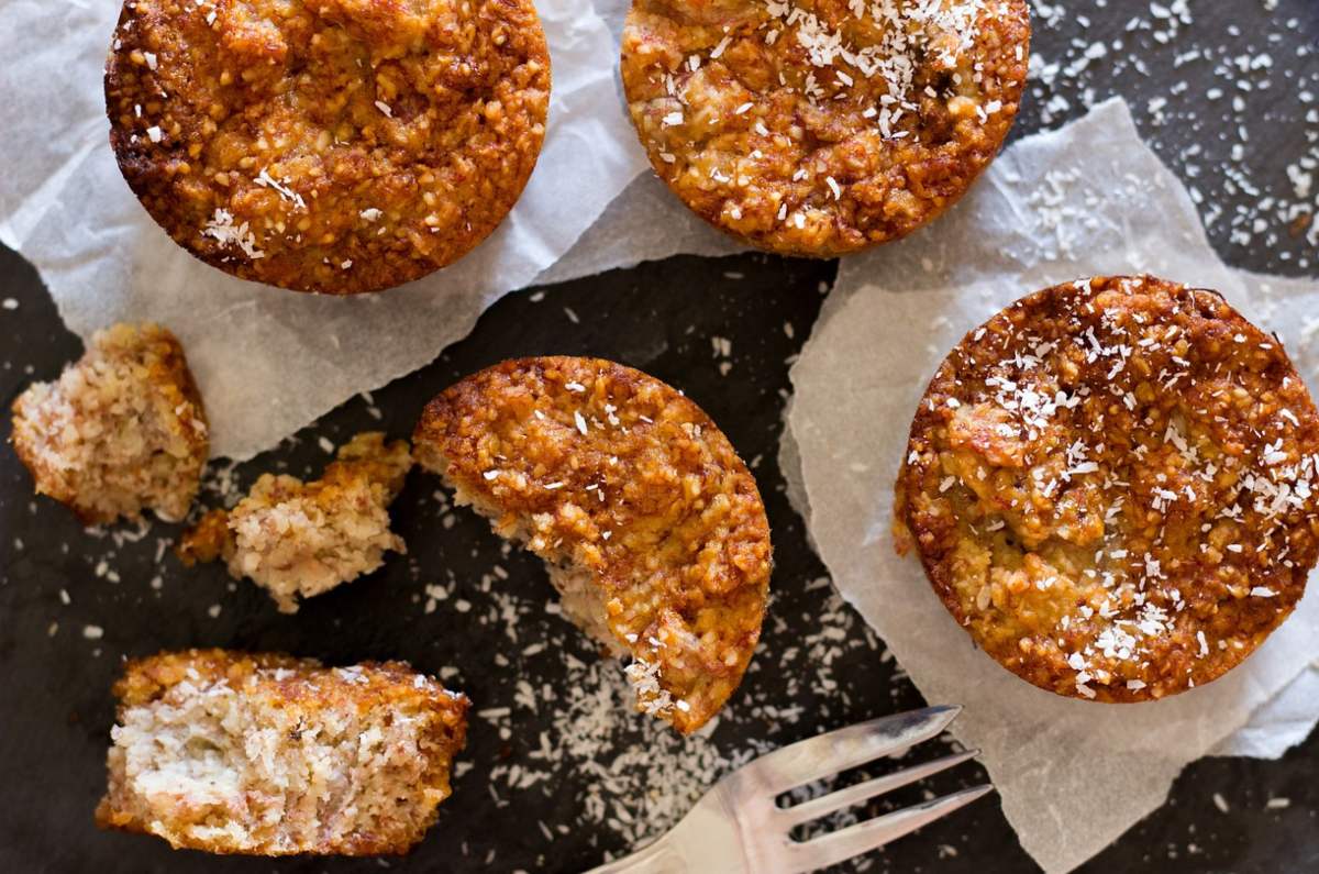 Receta de muffins de plátano maduro y avena ¡Sin horno! 0