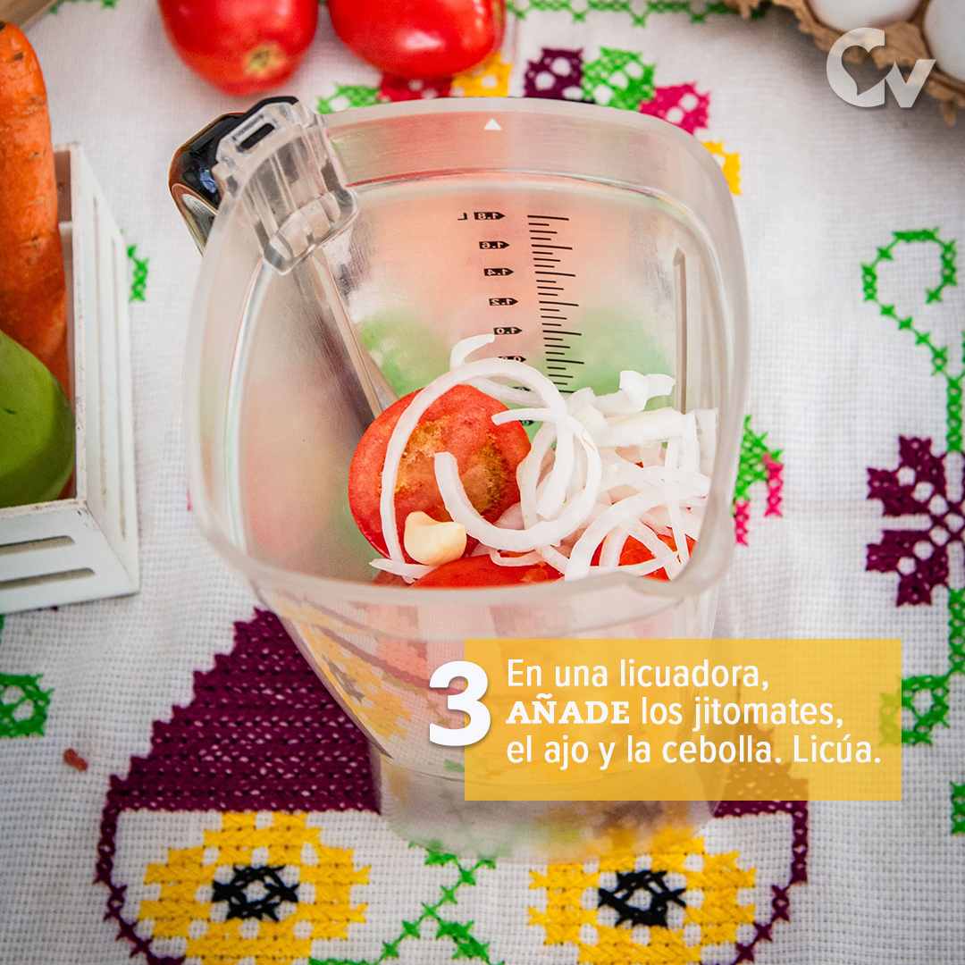 Licúa los ingredientes