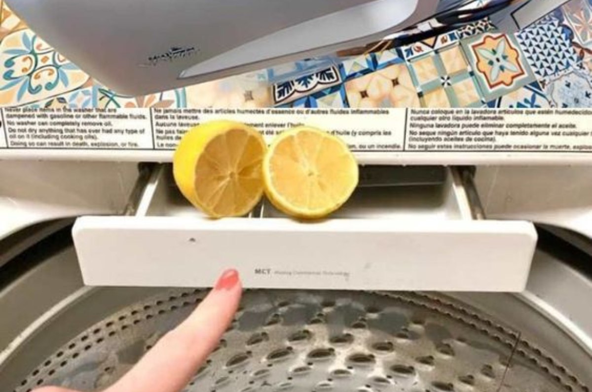 colocar limones en la lavadora