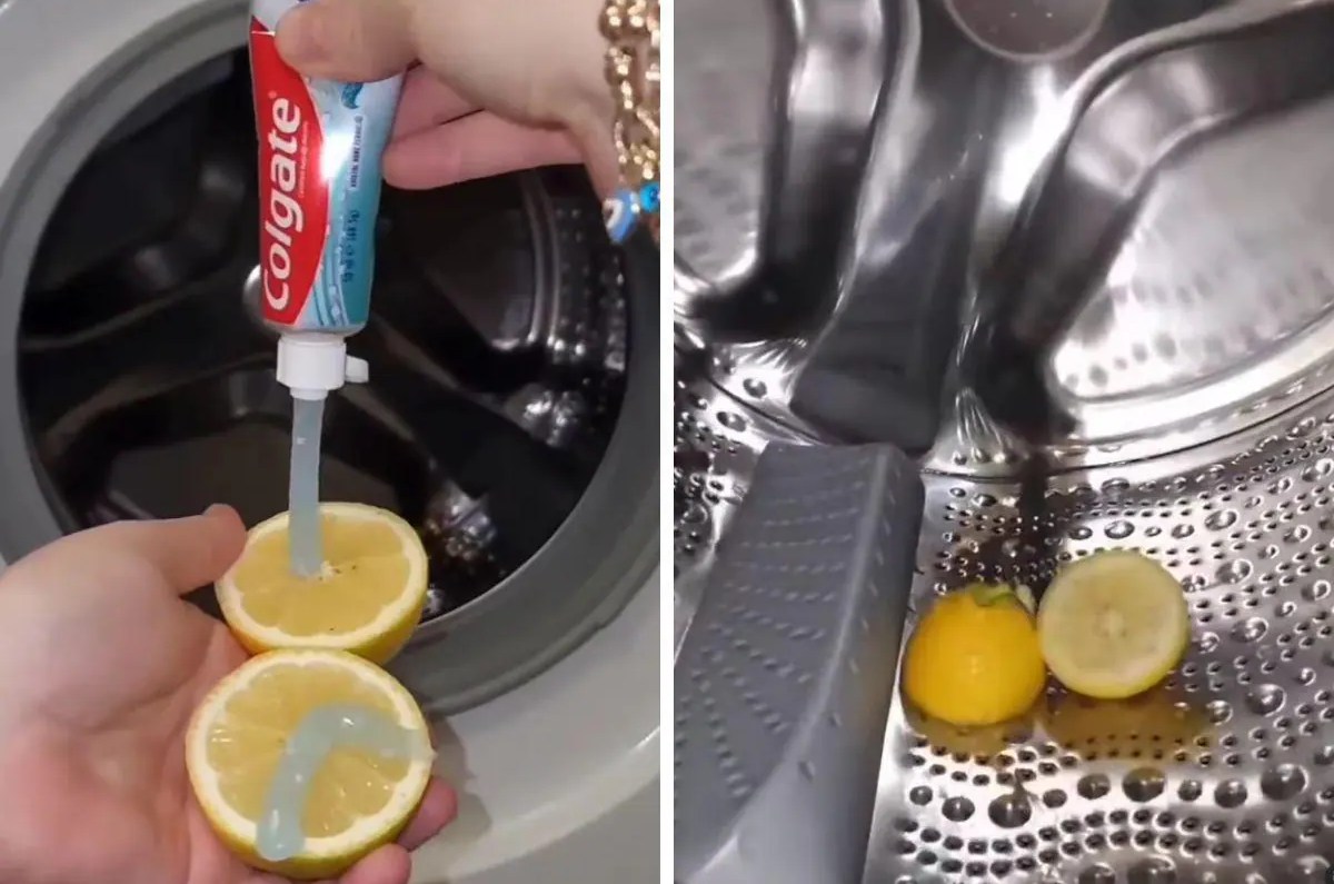 colocar limones en la lavadora