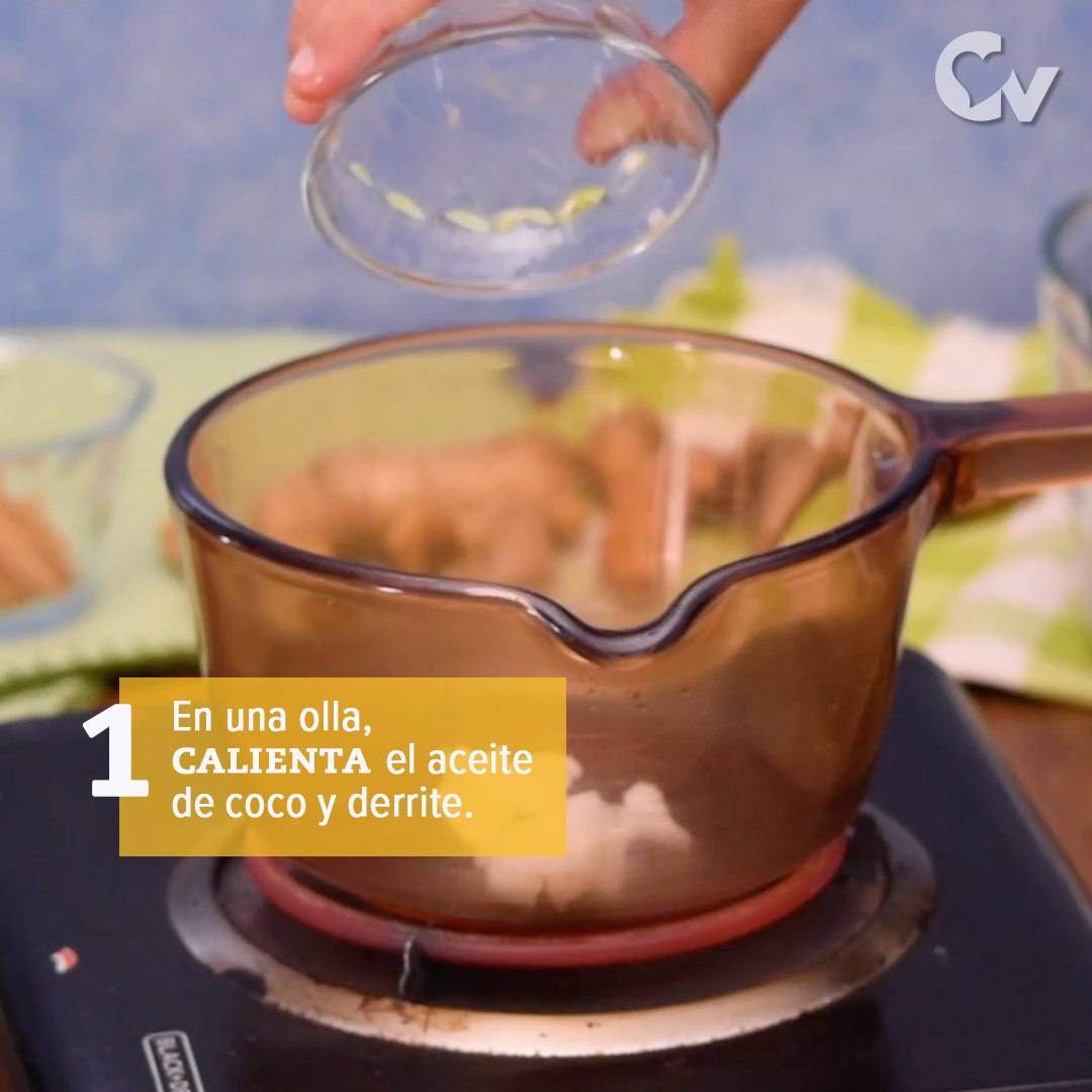 Calienta los ingredientes