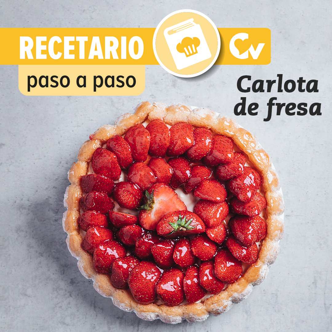 Receta Carlota de fresa
