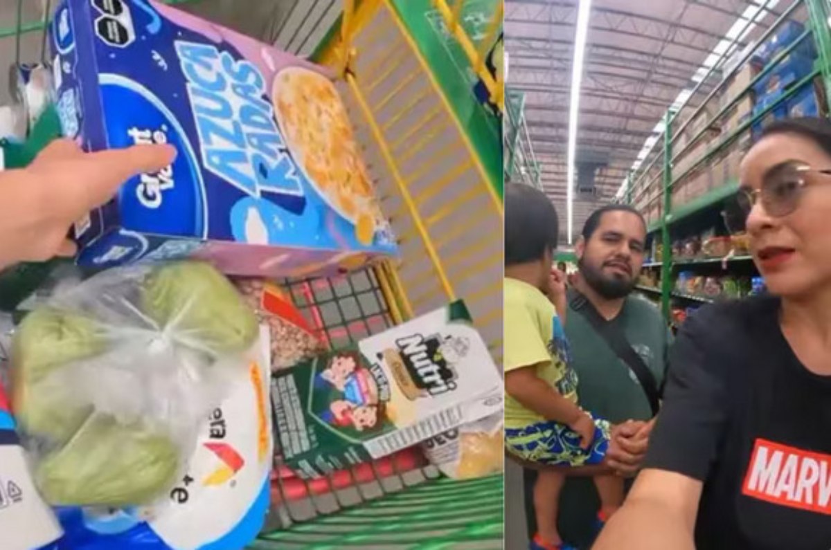 familia hace mandado con mil pesos