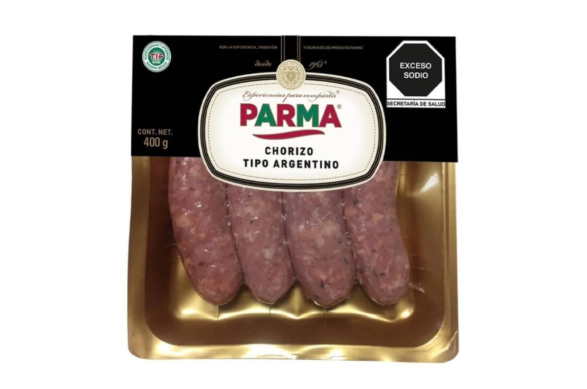 Parma/ Chorizo tipo argentino: contiene solo 283 kcal y cuenta con 17.2 gramos de proteína. 