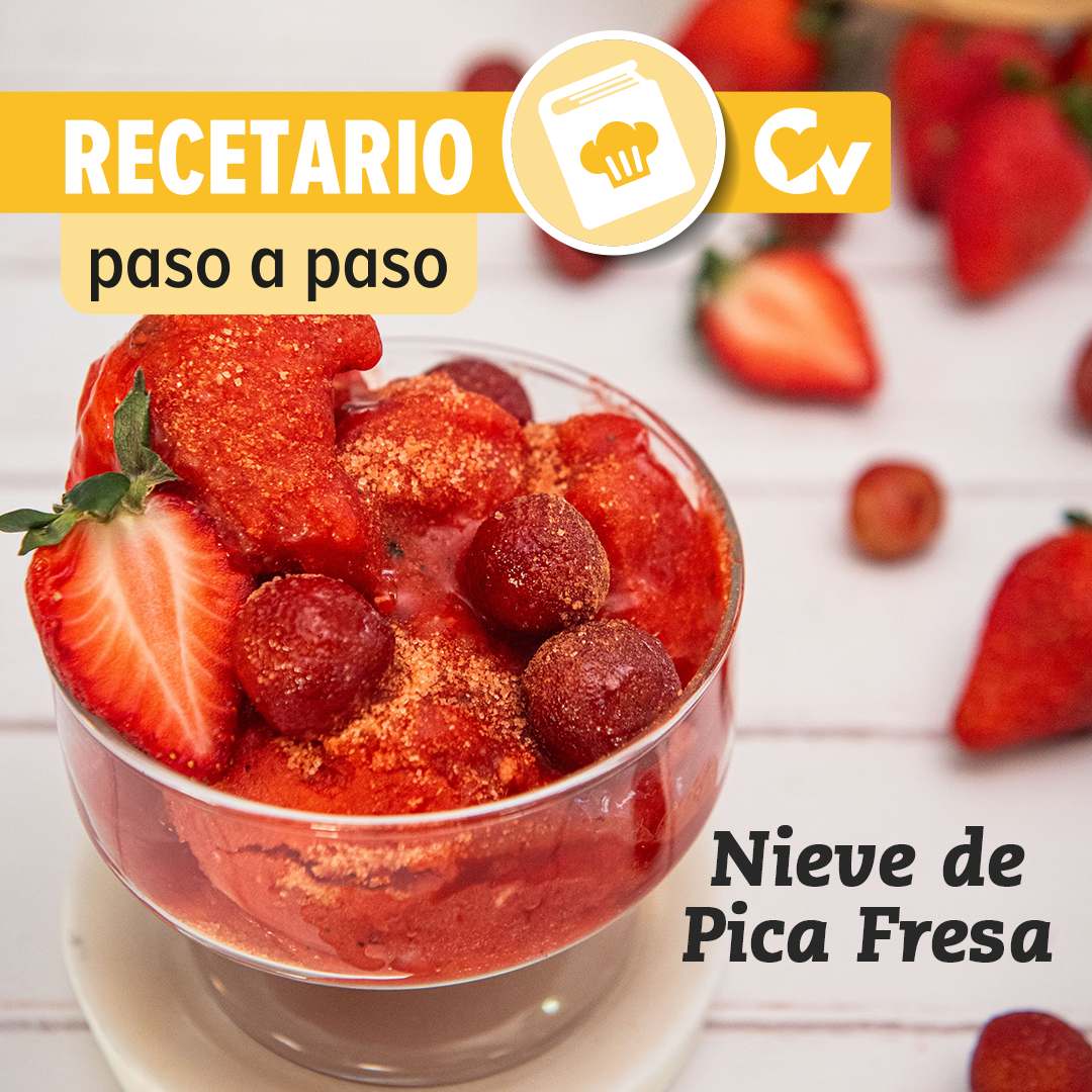 Nieve de pica fresa