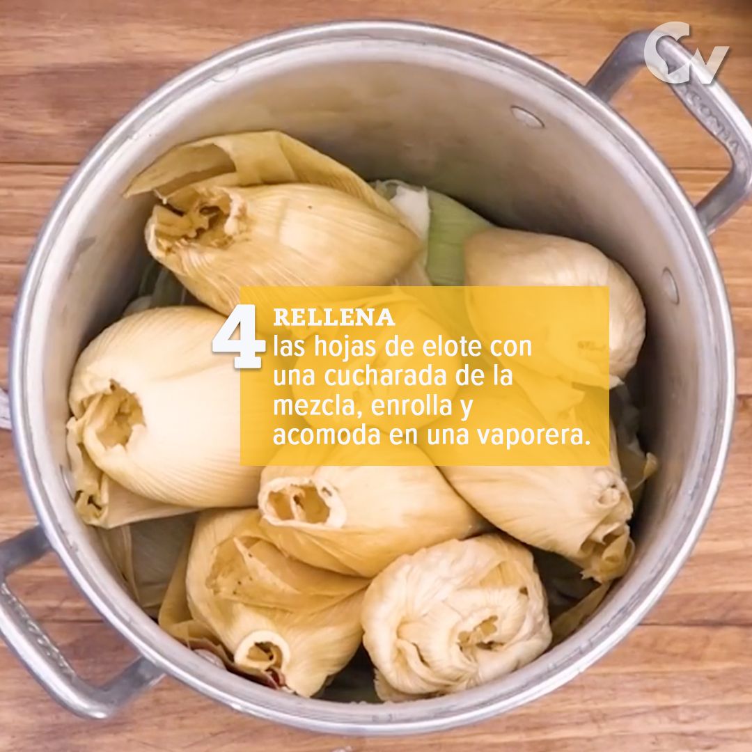 Receta completa tamales de elote