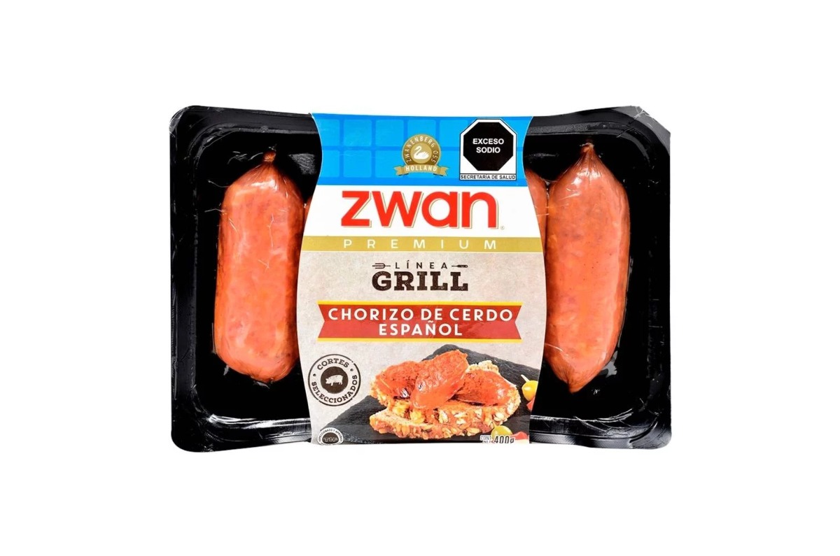 Zwan/ Chorizo de cerdo español: en la revisión de Profeco no se llevó ninguna nota negativa, además, contiene 16.4 gramos de proteína. 