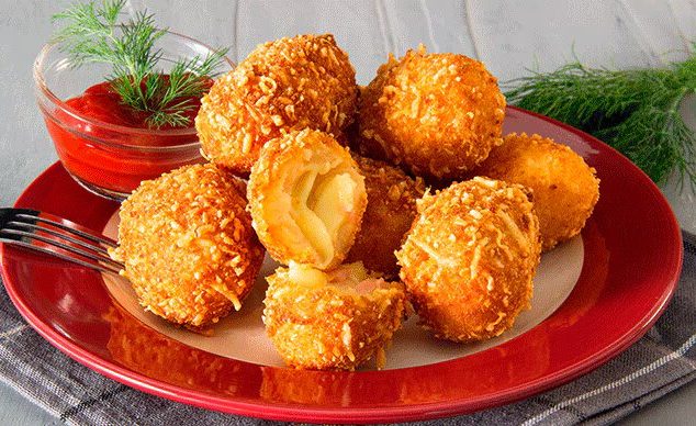 Receta de croquetas de papa con jamón y dip de jitomate