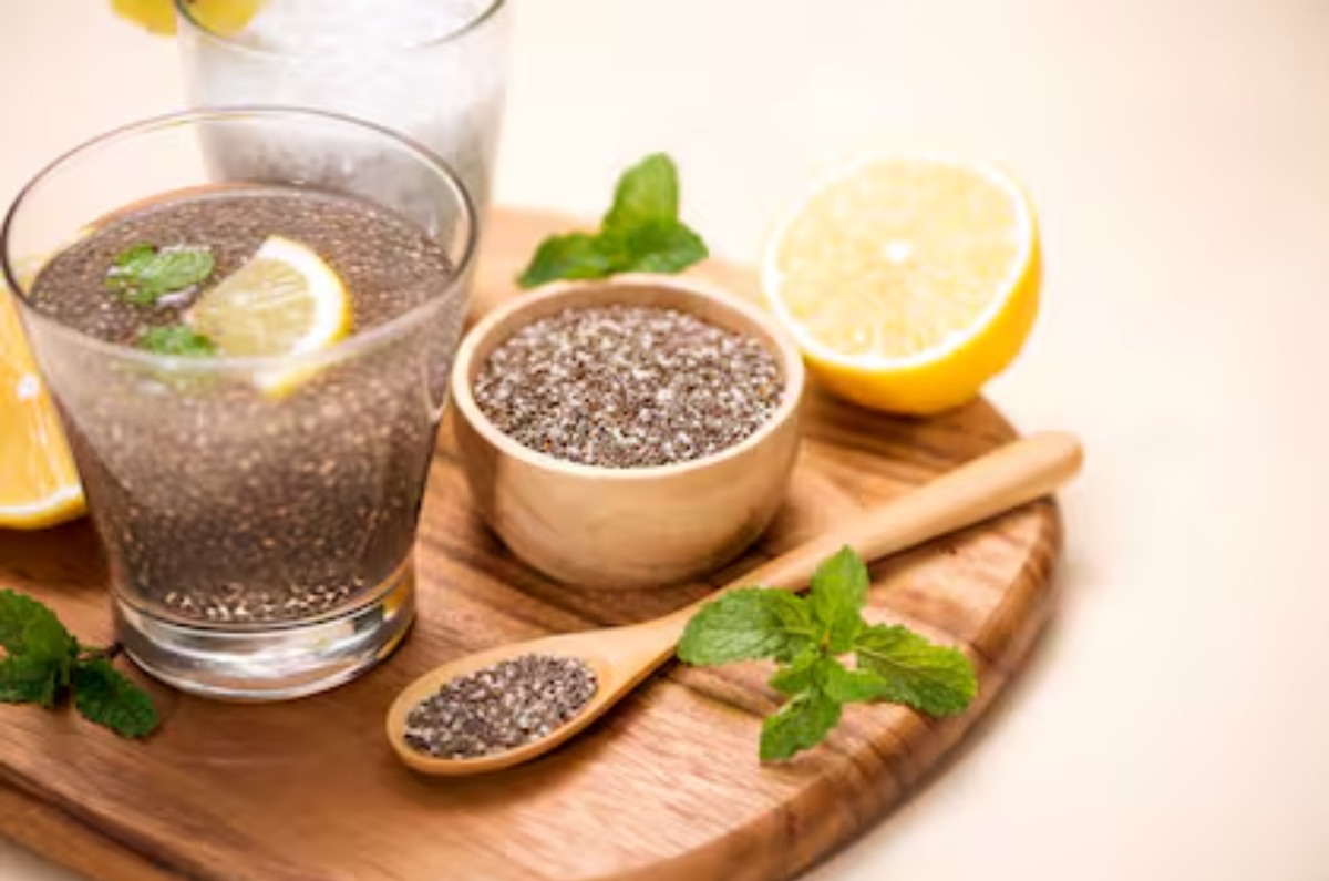 receta de agua de limón con chía