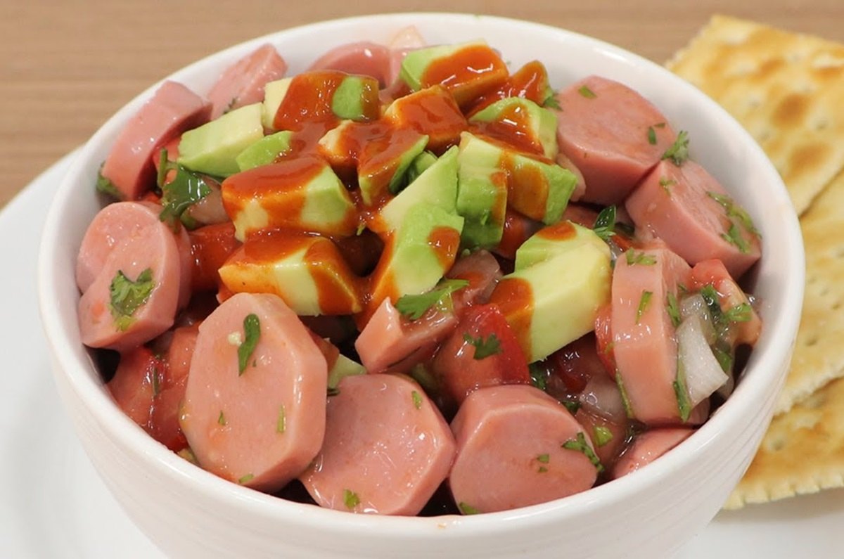 Ceviche de salchichas