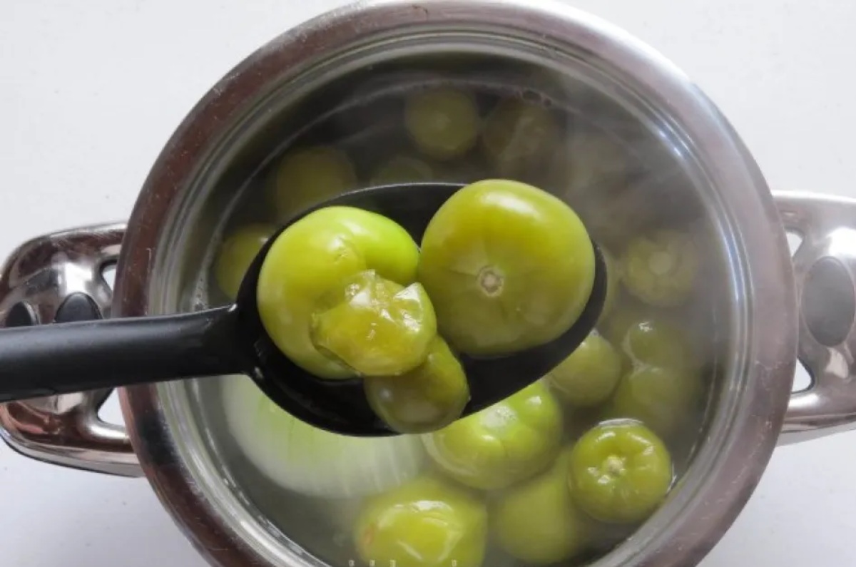 cómo cocer tomates verdes