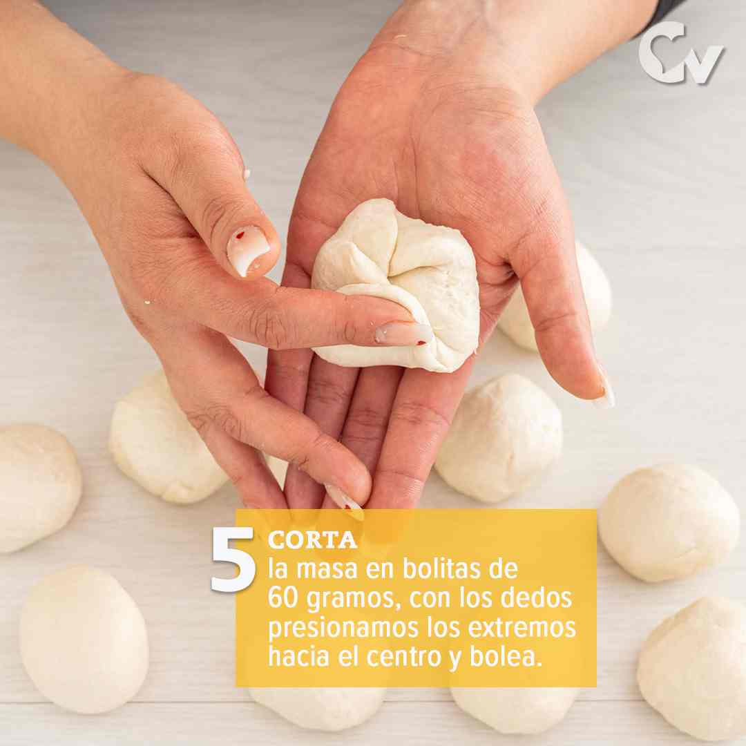 Haz bolitas con la masa