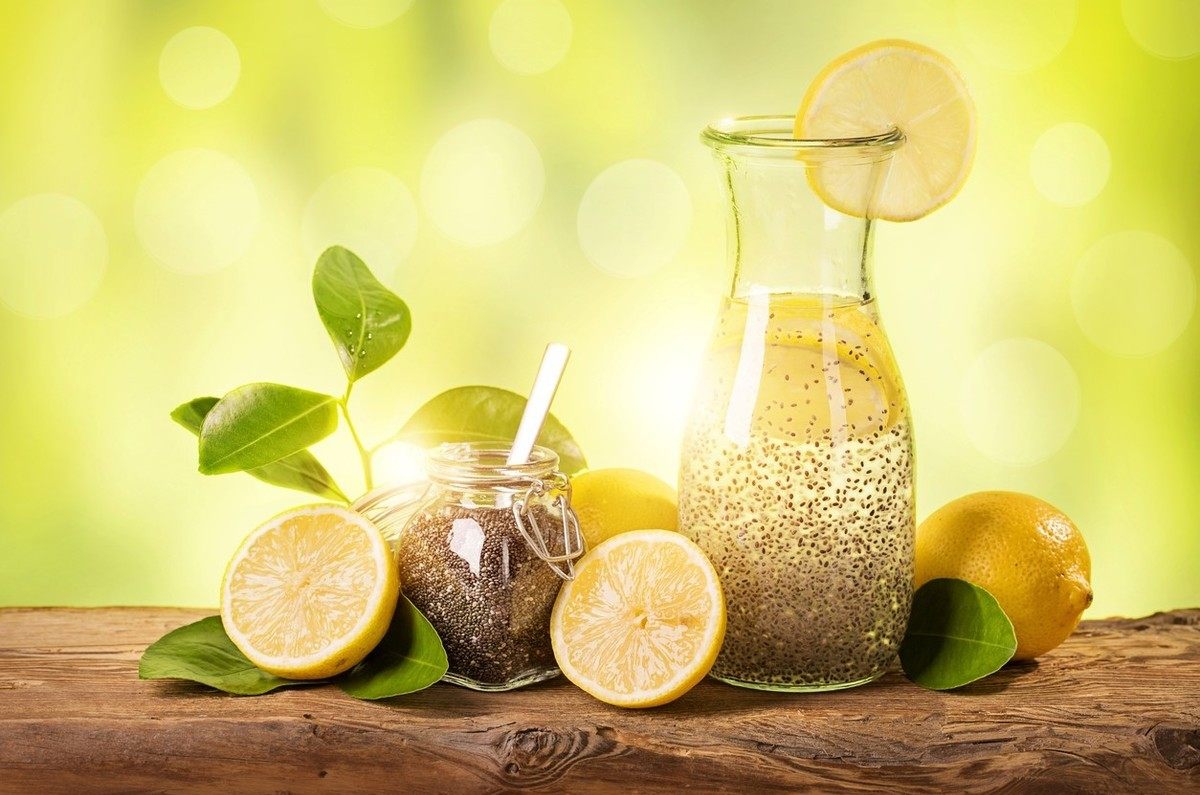 receta de agua de chía con limón