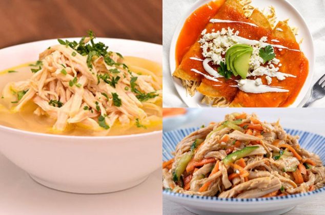 5 recetas con pollo desmenuzado por menos de 150 pesos