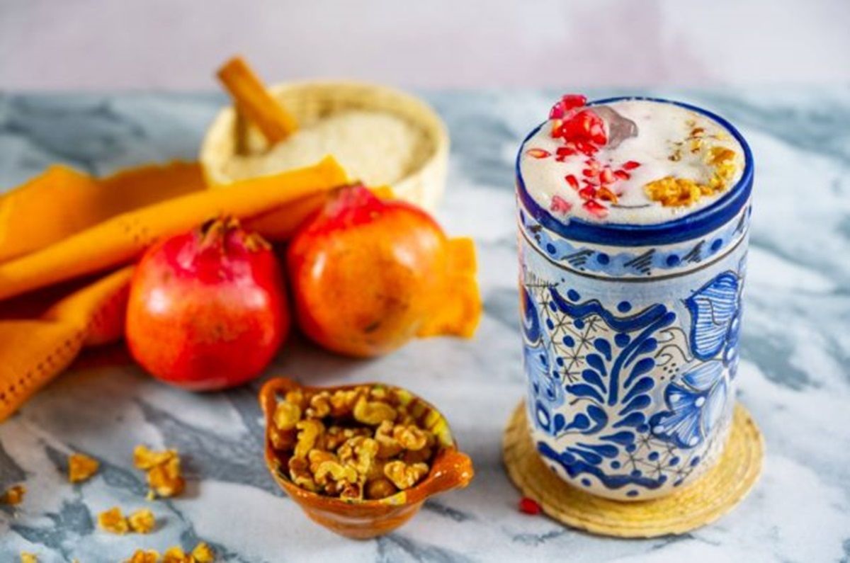  Agua de horchata de granada y nuez