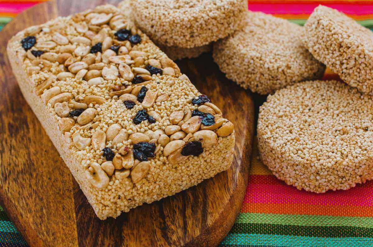 Alegrías de amaranto con chocolate
