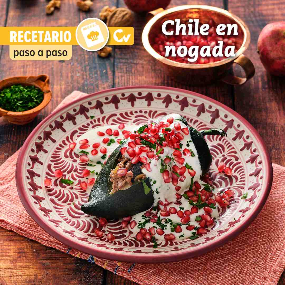 Receta Chiles en Nogada