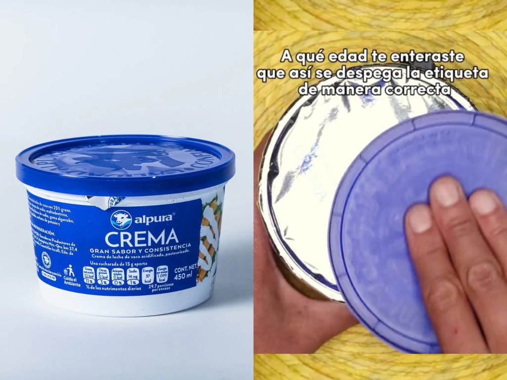 cómo despegar el sello de la crema