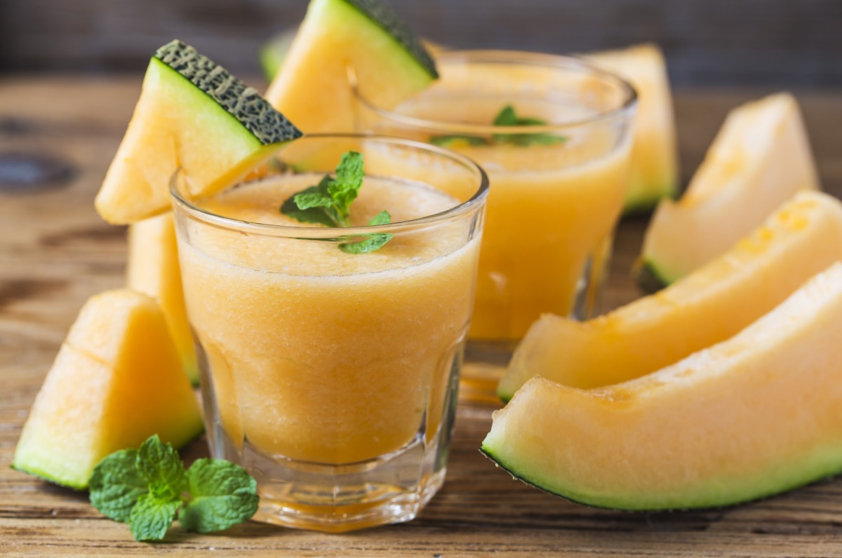 licuado de melón y manzana 