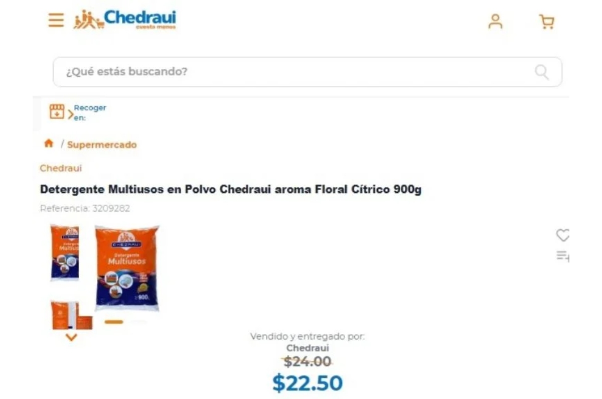 detergente chedraui profeco
