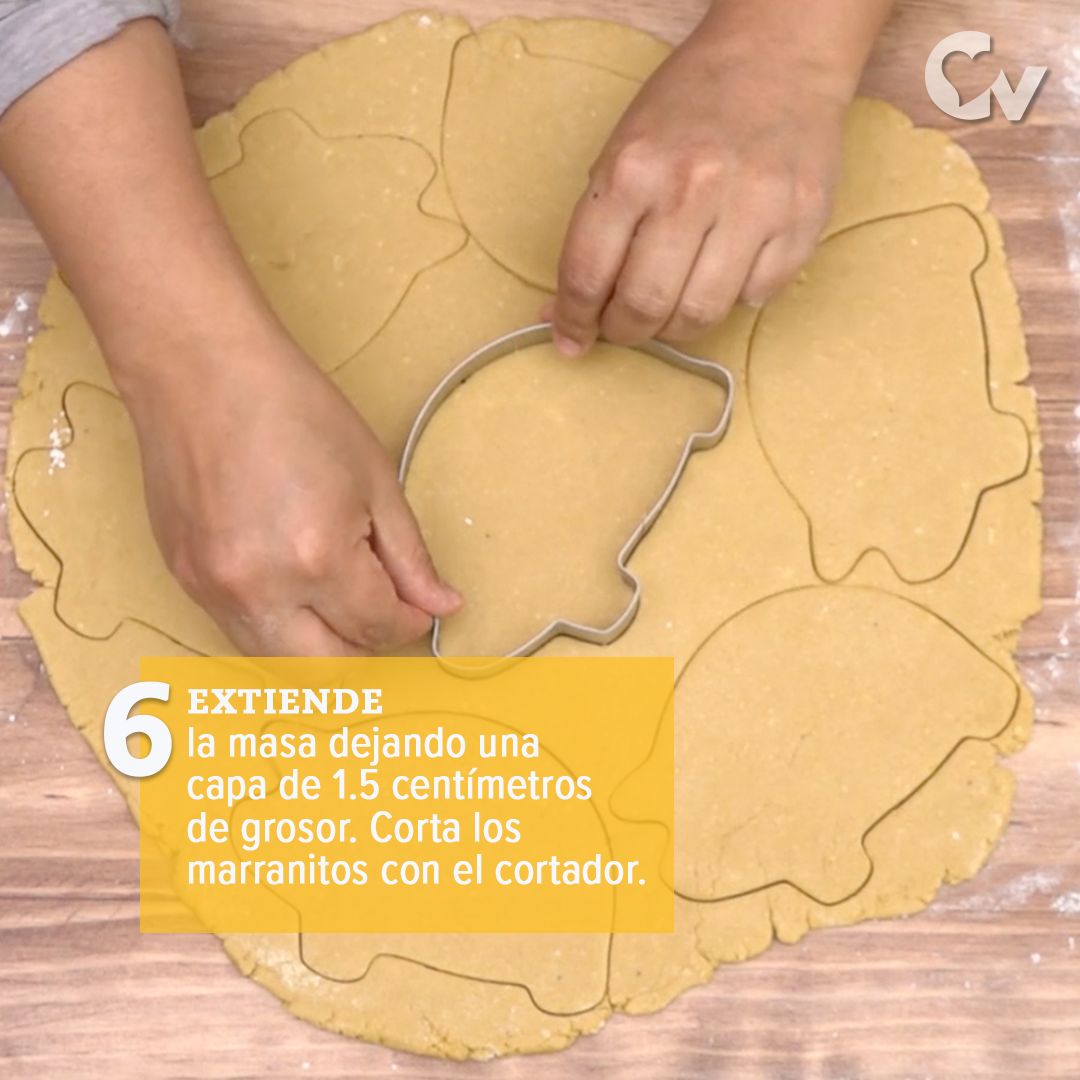 Extiende la masa y corta