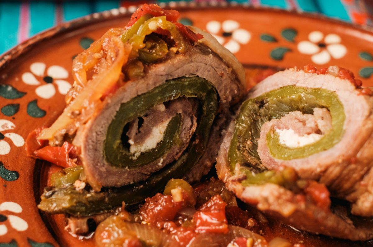 Rollitos de carne y nopal