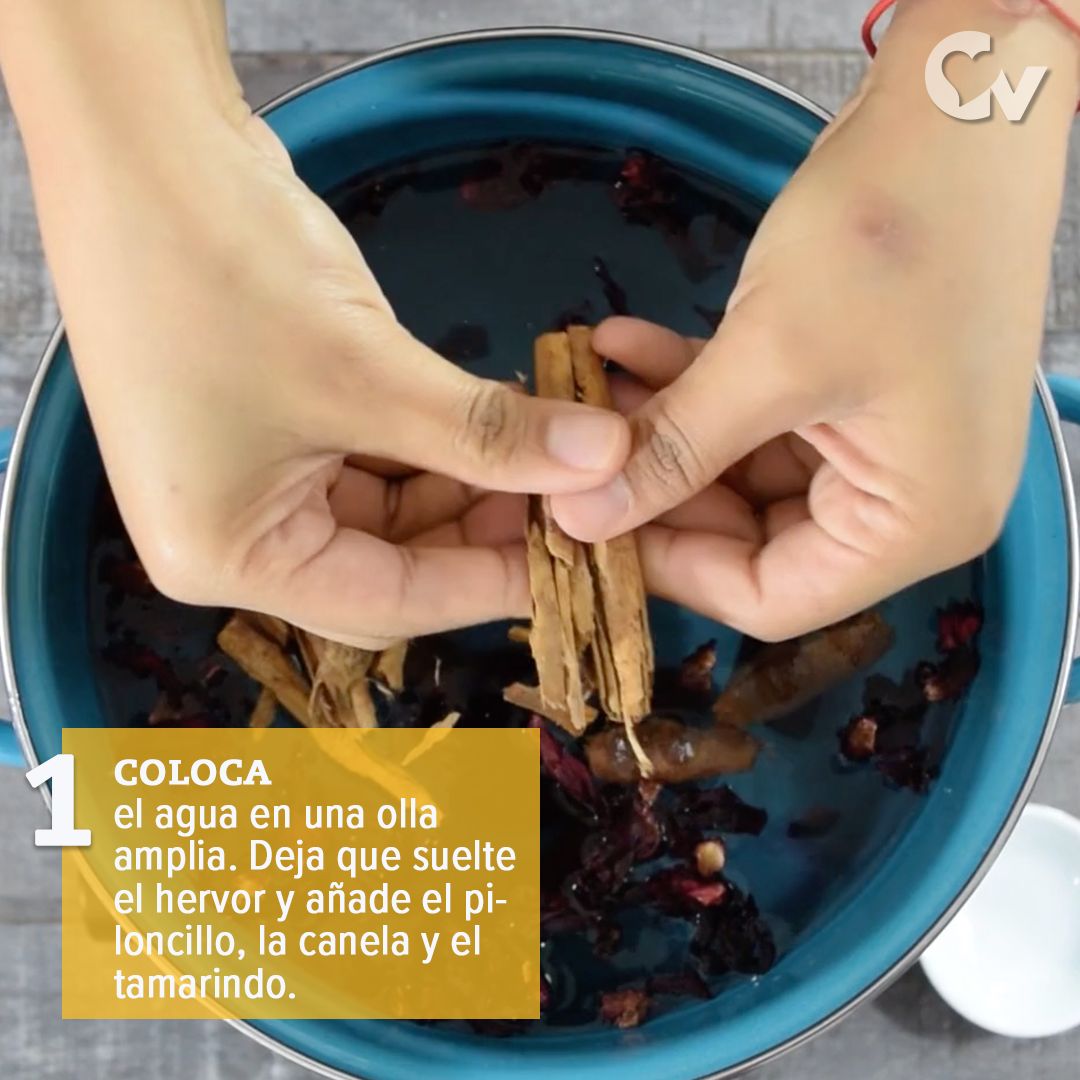 Coloca el agua en una olla