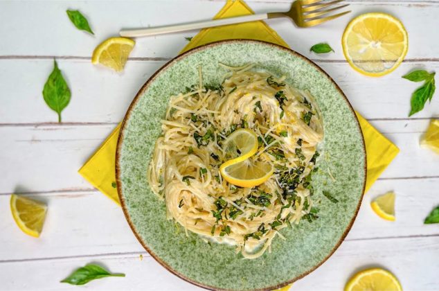Receta de espagueti al limón en menos de 15 minutos