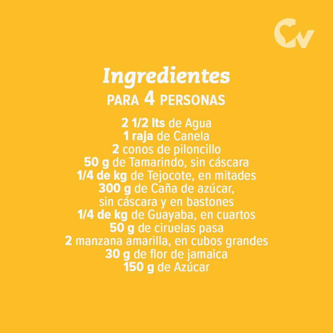 Ingredientes Ponche