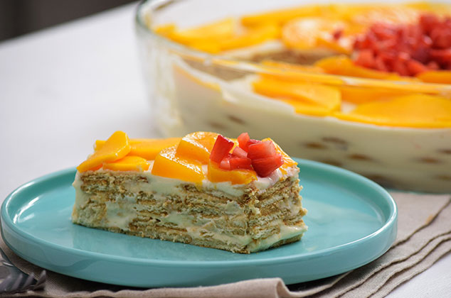 Receta de carlota de frutas en refractario ¡En 6 pasos!