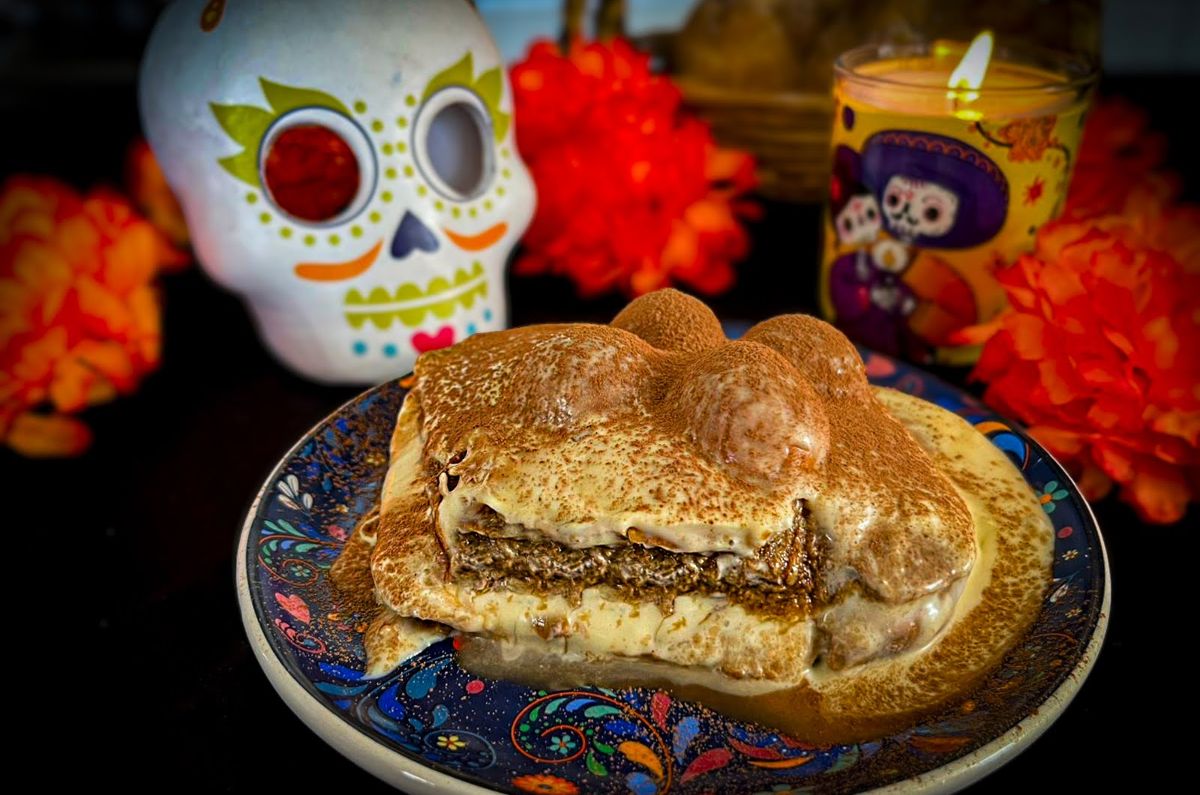 Tiramisú de pan de muerto
