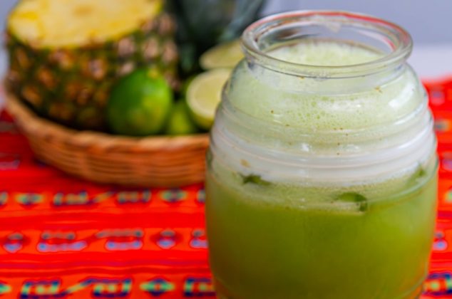 Receta de Agua de nopal con piña