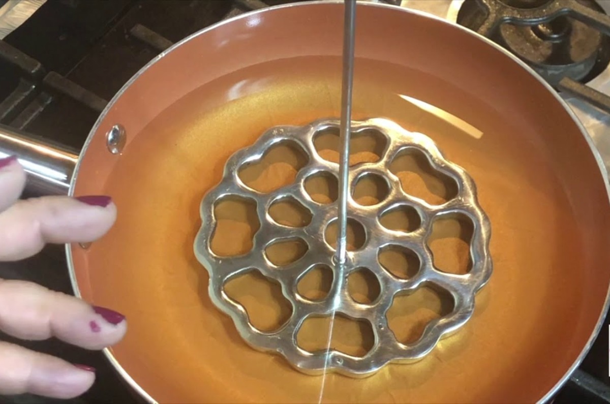 cómo curar molde para buñuelos de viento