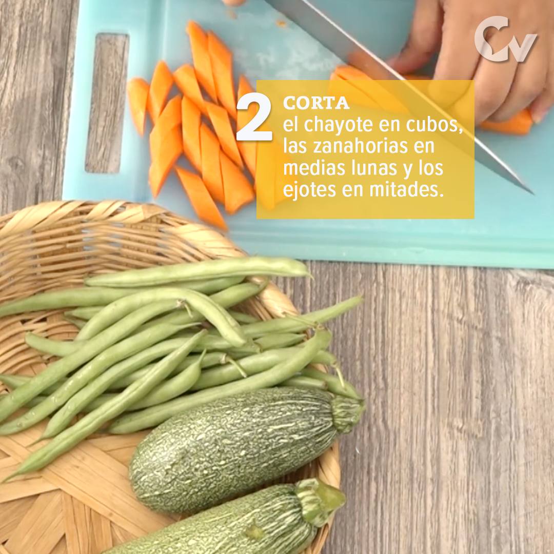 Corta las verduras