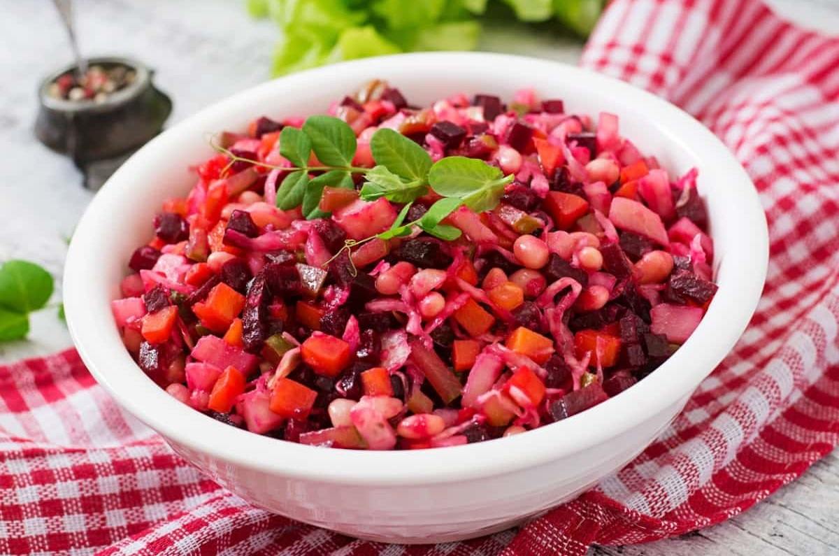 Ensalada de betabel navideña