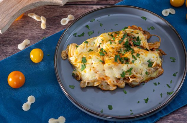 Receta de lasaña con pasta de moño en 30 minutos