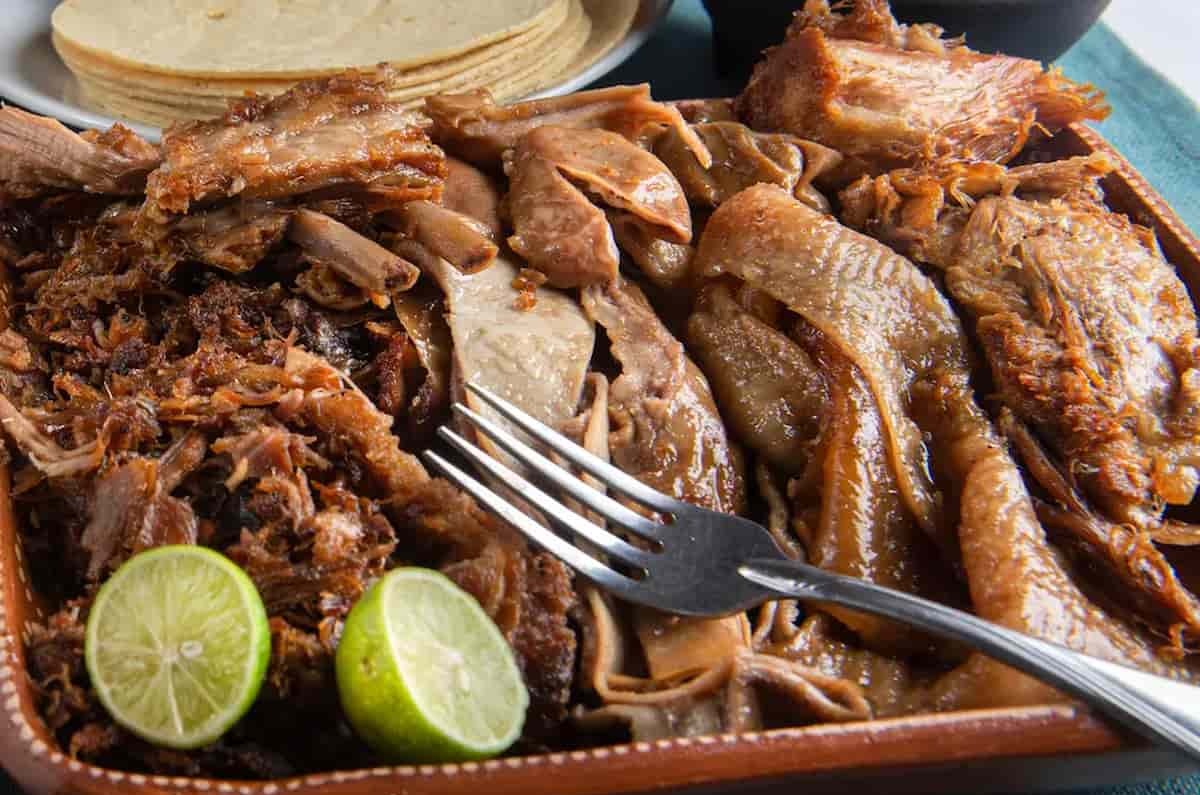 partes de las carnitas con más colágeno