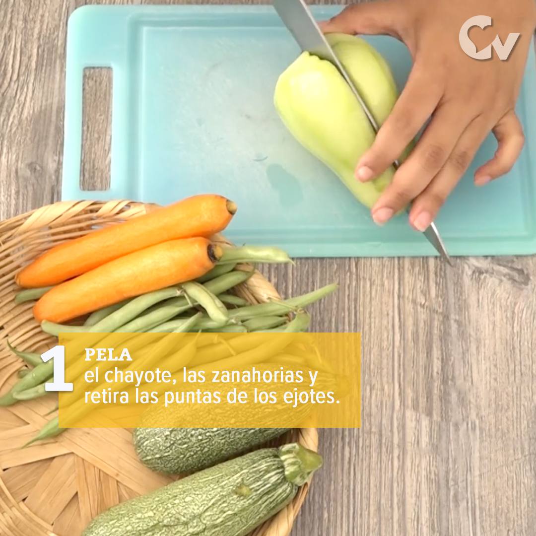 Pela las verduras