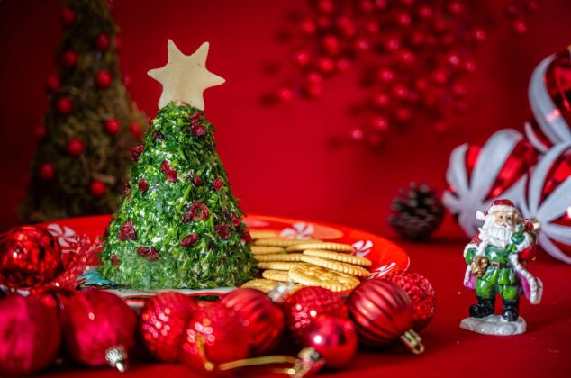 Botana de Árbol de Navidad, receta con 5 ingredientes