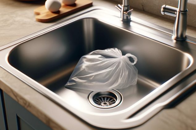 Beneficios de colocar una bolsa de plástico en el desagüe del fregadero