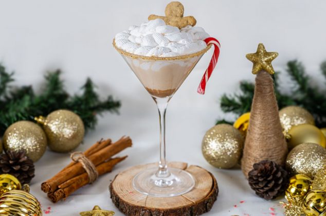 El cóctel perfecto para tus noches navideñas: Martini de Jengibre
