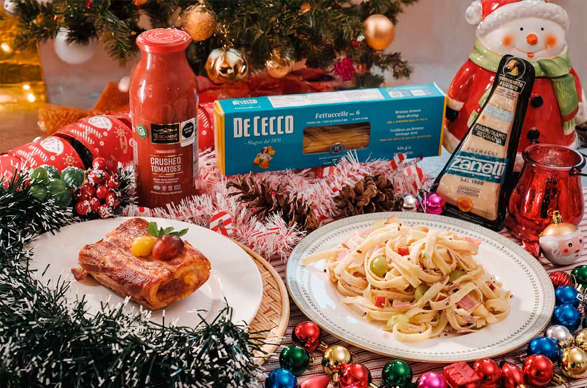 Pasta y Enrollado de pollo: una deliciosa cena para esta Navidad