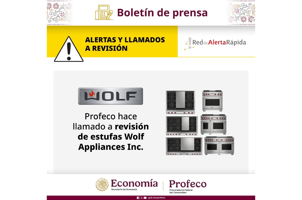profeco llamada a revisión estufas