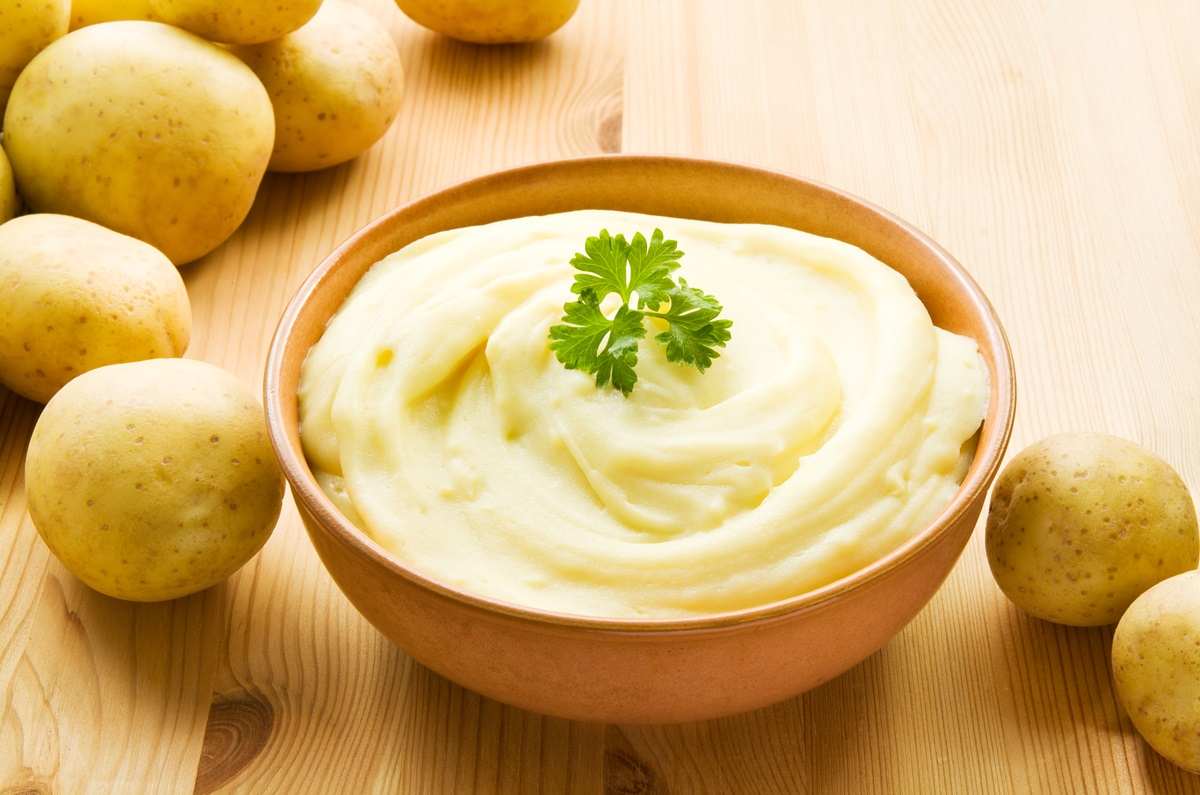 Puré de papa casero con gravy