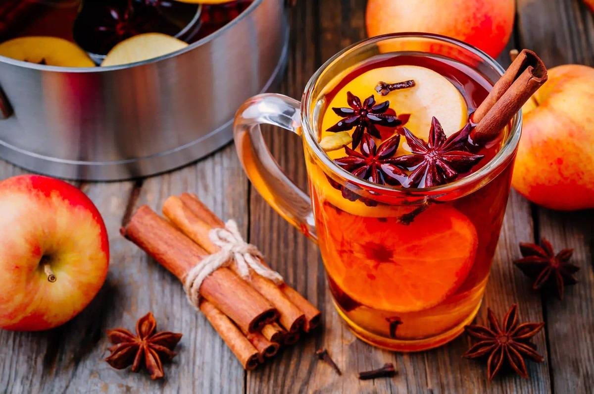 Ponche frío navideño