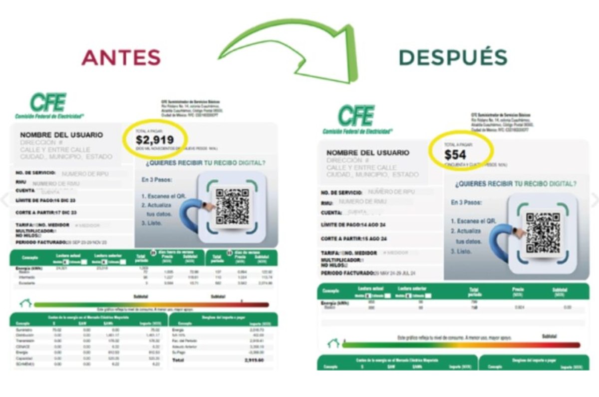 el aviso que lanza la CFE para quienes pagan menos de 500 pesos