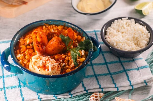 La receta de esquites con camarón es una combinación ganadora
