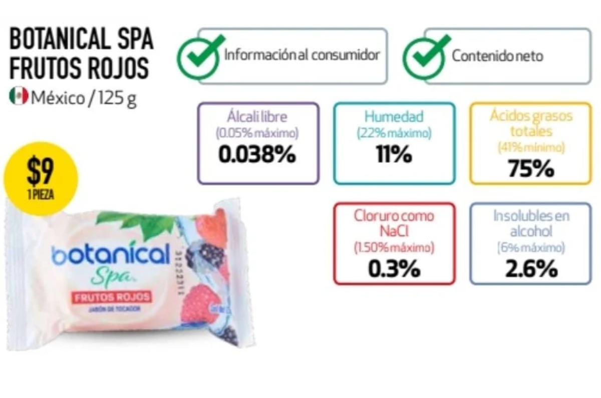infografía de jabon botanical spa frutos rojos