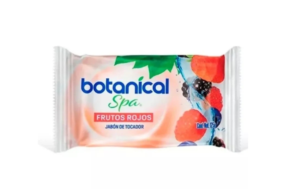infografía de jabon botanical spa frutos rojos