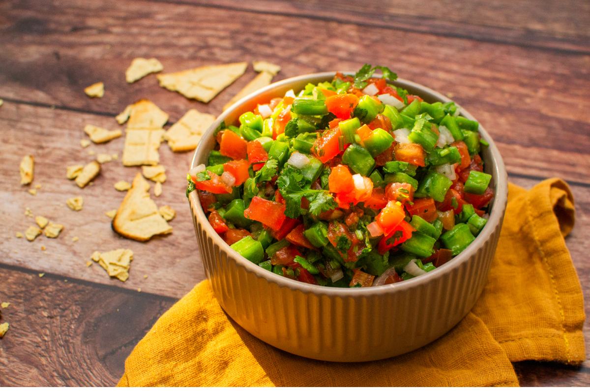 Pico de gallo de nopal